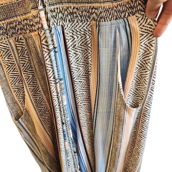 Venus Halter Tassel Striped Jumpsuit Size Small - Picture 4 of 6